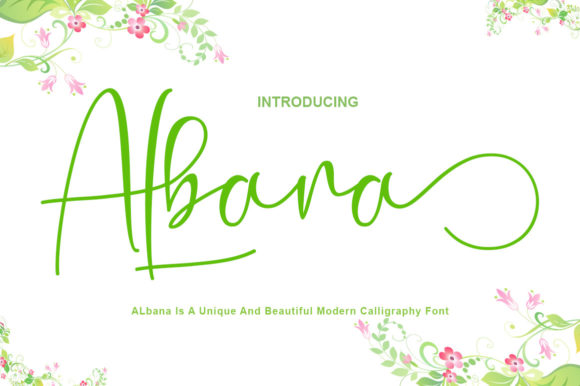 Albana Font for Creative Makers