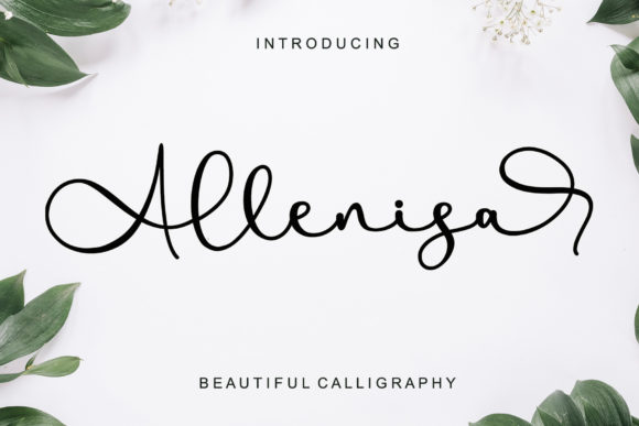 Allenisa Font: Elegant Script for Editorial Design
