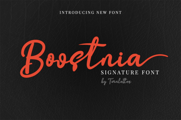 Boostnia Script Font for Sophisticated Craft Designs