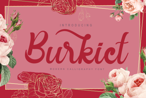 Burkict: A Refined Script Font