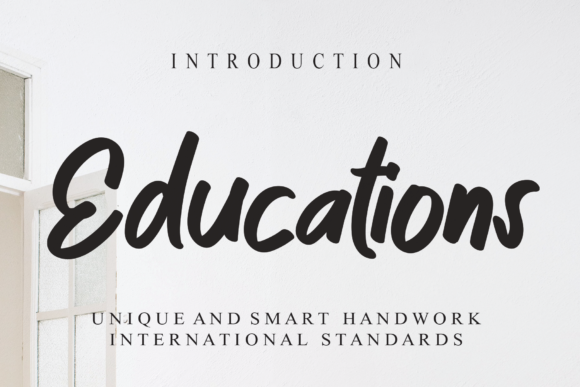 Educations Script Font for Modern Web Design