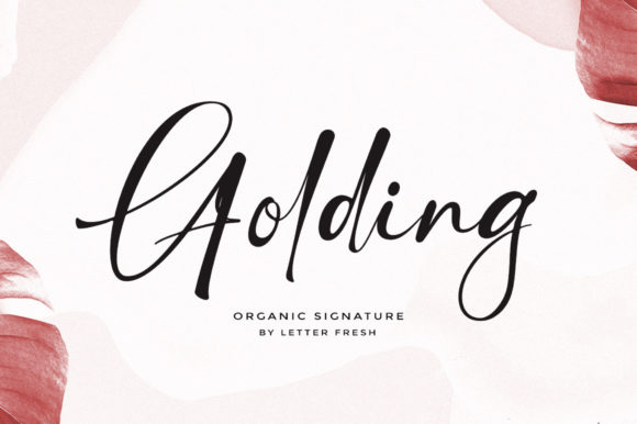 Golding Signature Font for Business
