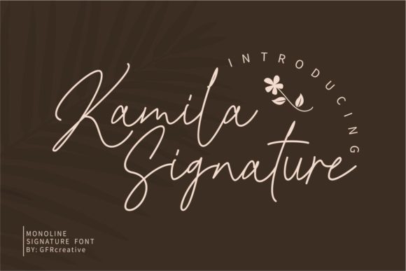 Kamila Signature: A Charming Script Font for Creative Projects