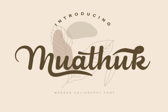 Muathuk Font: Elegant Script for Creative Projects