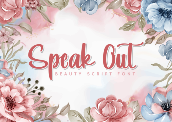 Speak Out Font: A Playful Script for Crafting and Design
