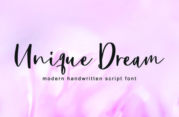 Unique Dream Font for Web Design