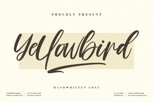 Yellowbird Font for Editorial Design and Creative Projects